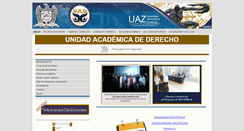 Desktop Screenshot of derecho.uaz.edu.mx