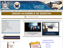 Tablet Screenshot of derecho.uaz.edu.mx