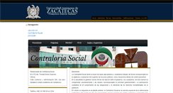 Desktop Screenshot of contraloriasocial.uaz.edu.mx