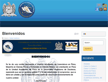 Tablet Screenshot of fisica.uaz.edu.mx