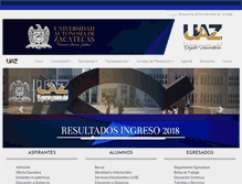 Tablet Screenshot of musica.uaz.edu.mx